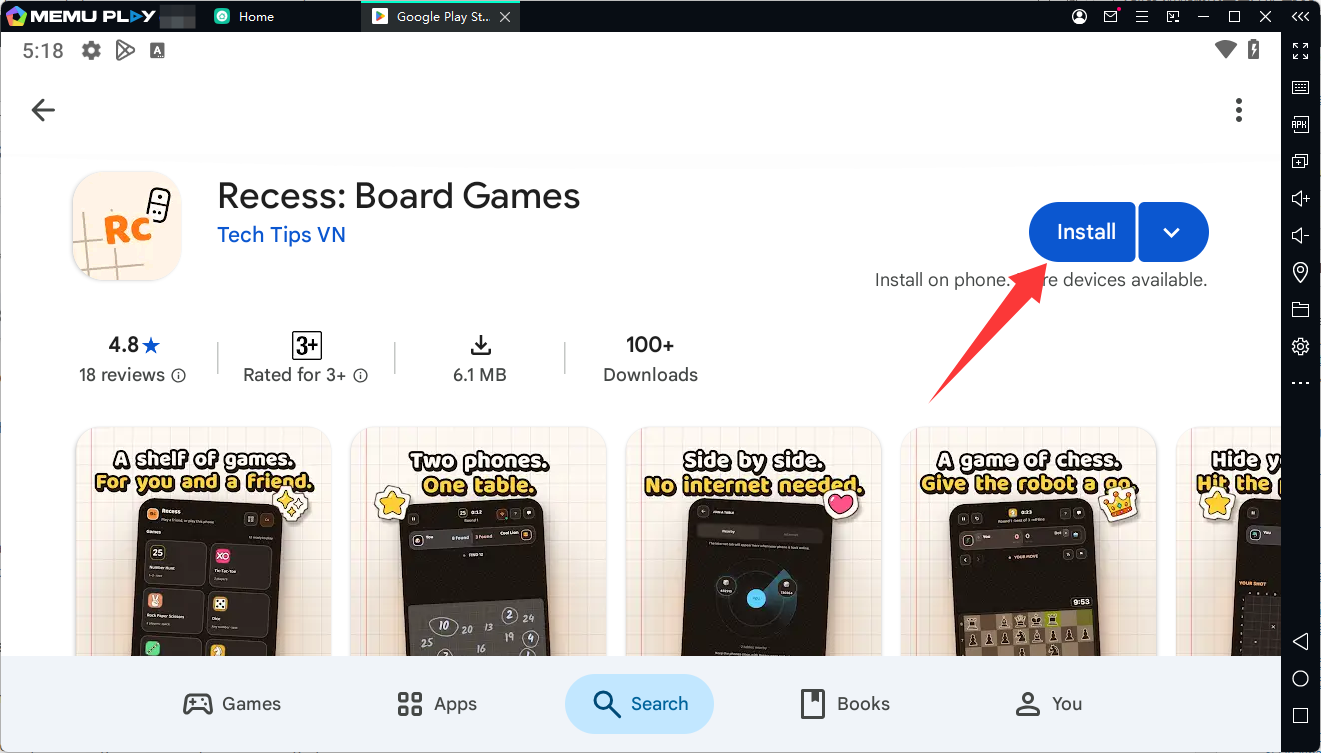 Recess: Board Games trên PC – Tải và Chơi bằng MEmu