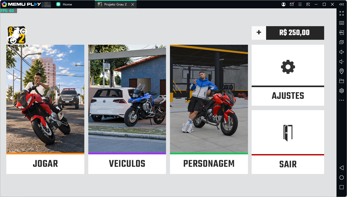 Projeto Grau 2 no PC: Como Baixar e Jogar com MEmu