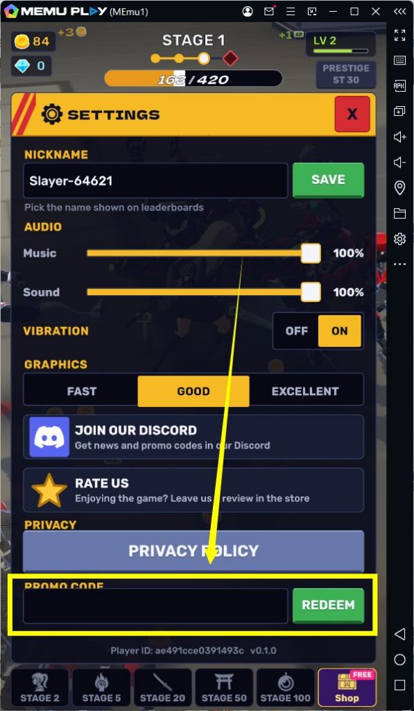 Blade Rush Code