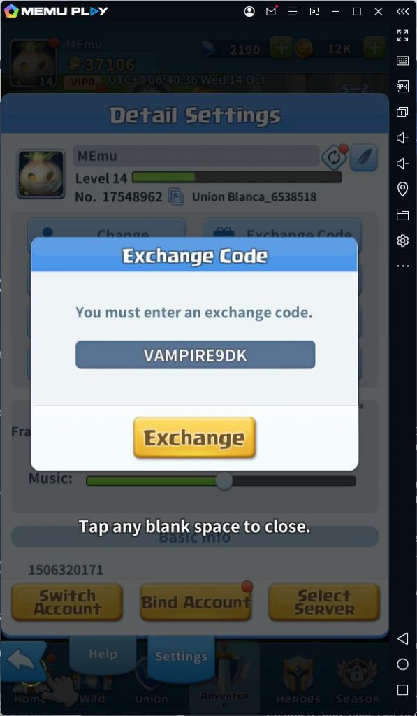 Hero Clash Code
