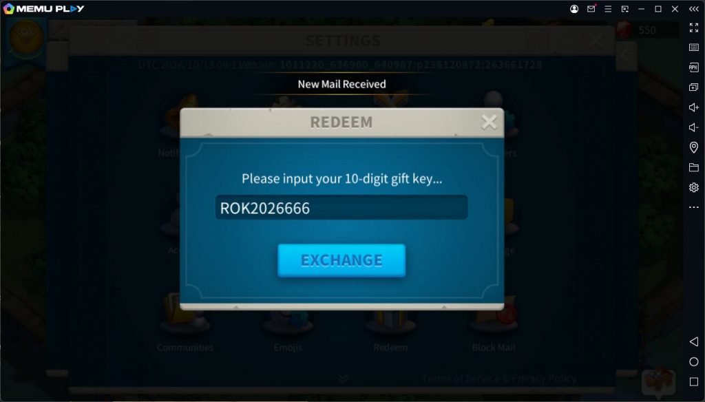 Rise of Kingdoms Code
