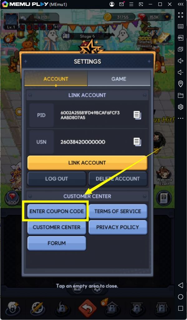 The King of Fighters AFK code