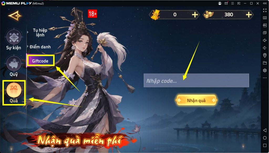 code Mộng Thiên Kiếm